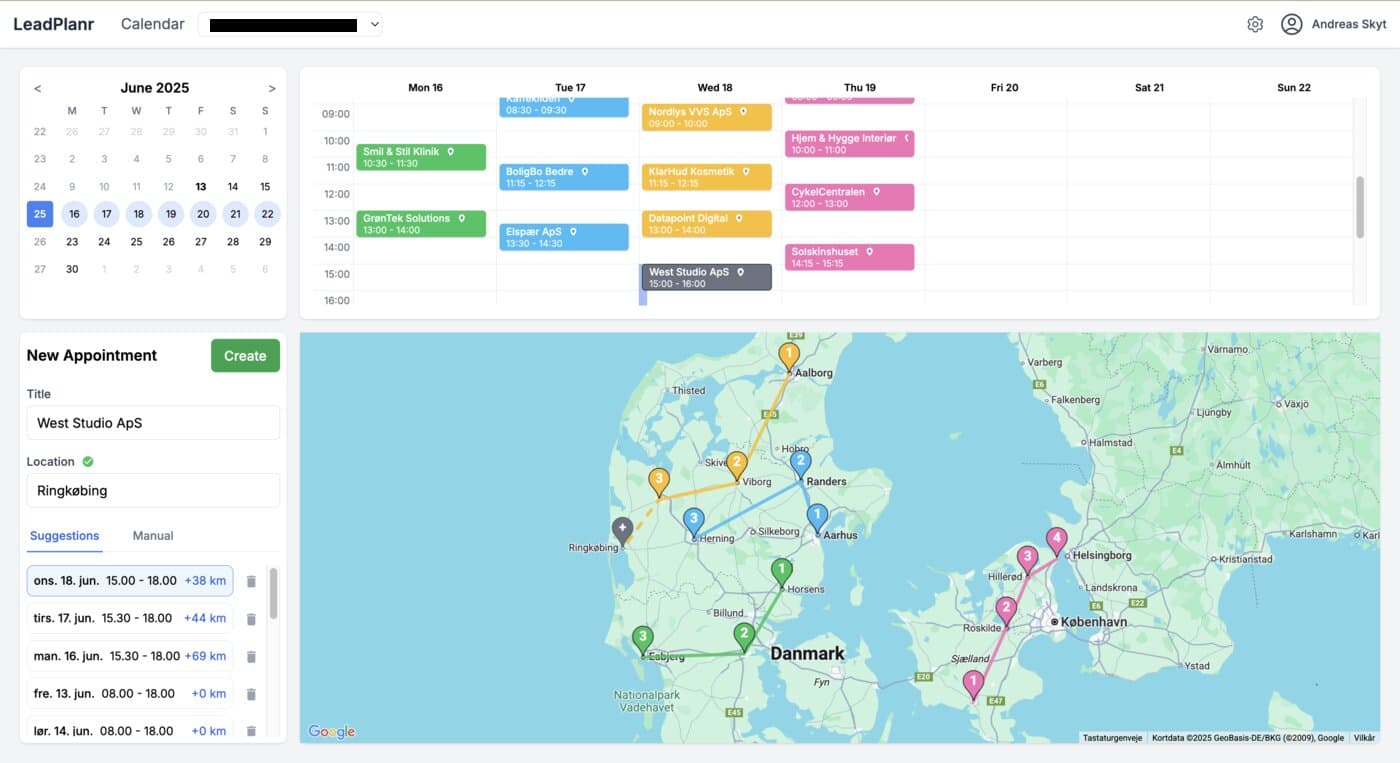LeadPlanr app screenshot